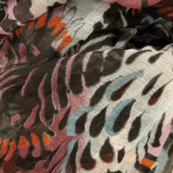 Womens sheer scarf multicolored - Picture 2 of 2